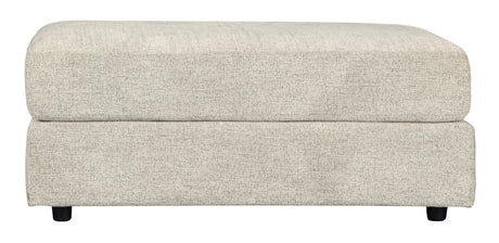 Soletren Stone Chenille Oversized Ottoman dimension diagram