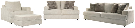Side angle of Soletren Stone sofa set