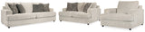 Side view of Soletren Stone Sofa, Loveseat and Chair set