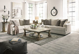 Close-up of sofa seat cushions and fabric texture