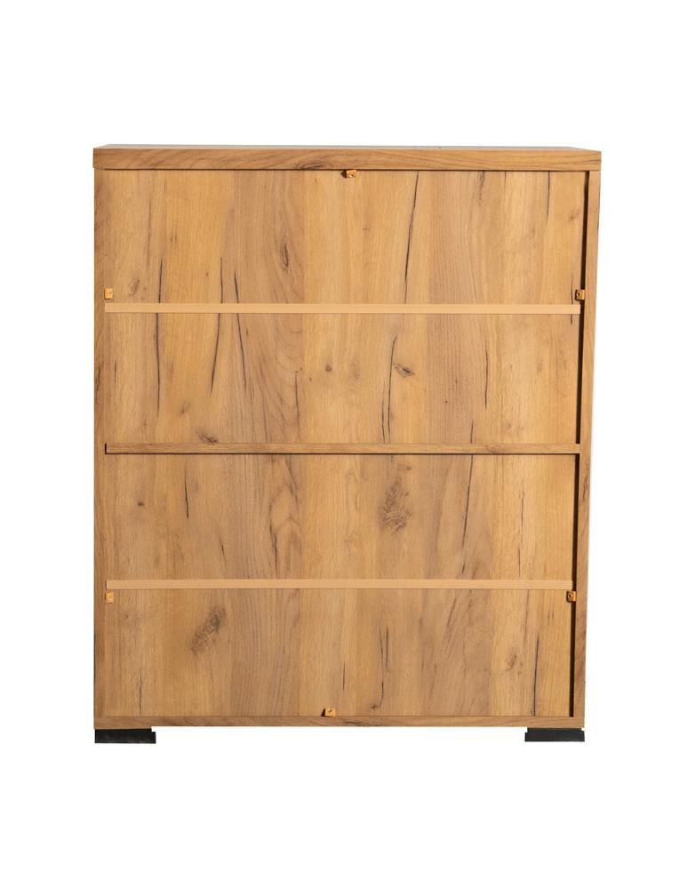 Bristol shoe cabinet showing block style feet with plastic glides