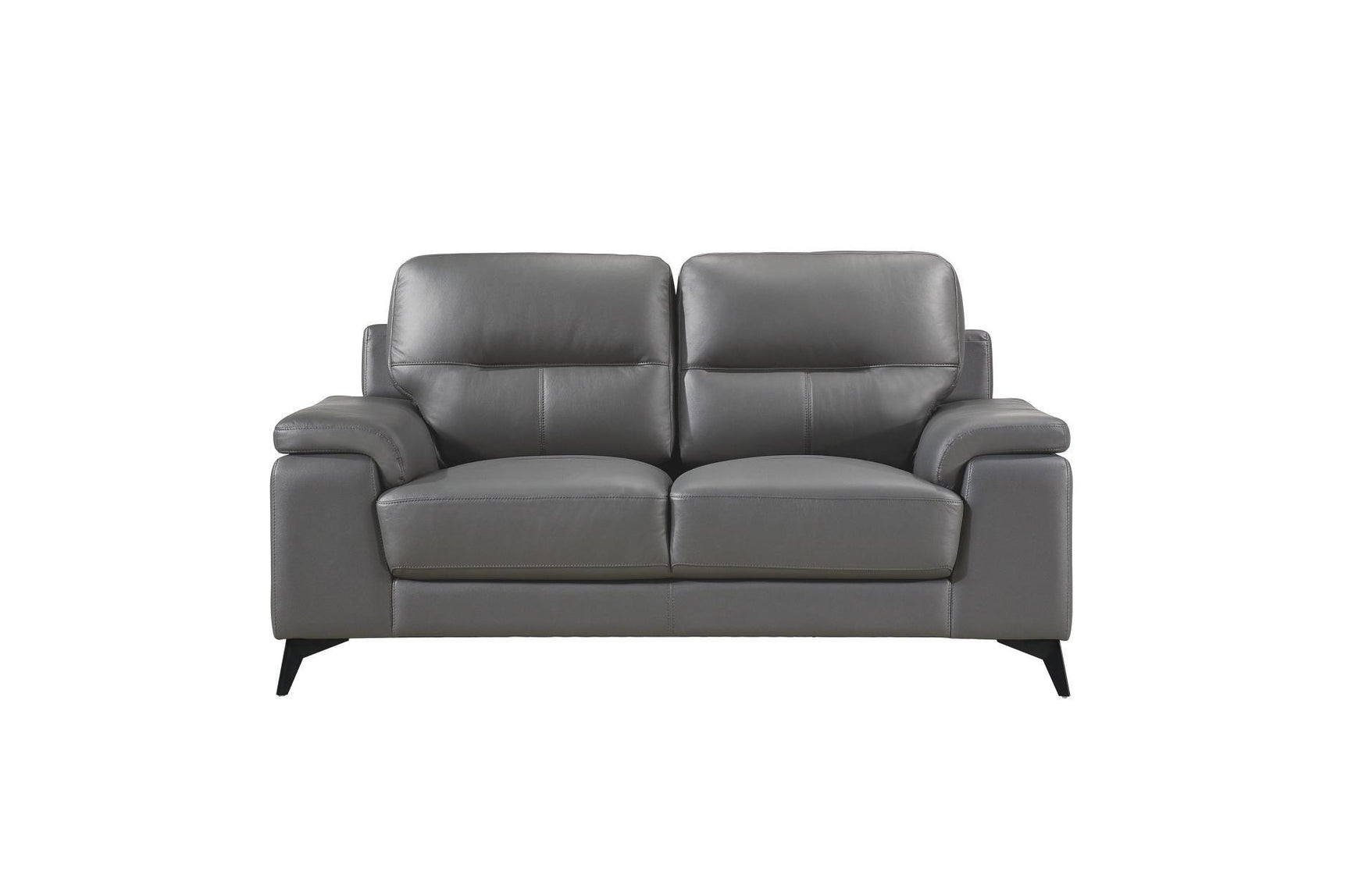 Detailed close-up of sofa leather and frame