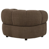 Casarin Brown Fabric Channel-Back Accent Chair — product image 6