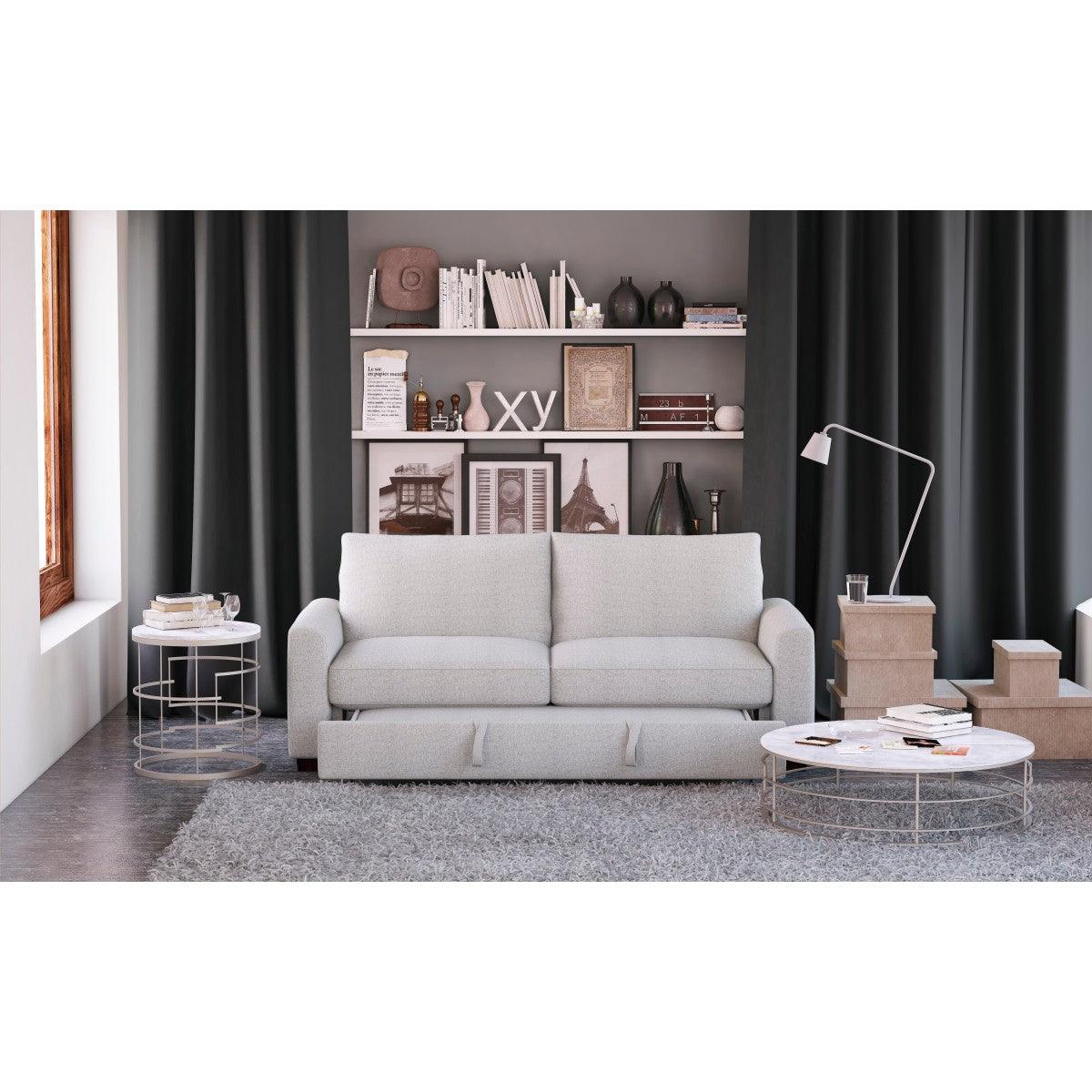 Price Light Gray Convertible Studio Sofa with swatch