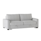 Price Light Gray Convertible Studio Sofa 3D main view