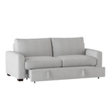 Price Light Gray Convertible Studio Sofa open pull-out bed 3D view
