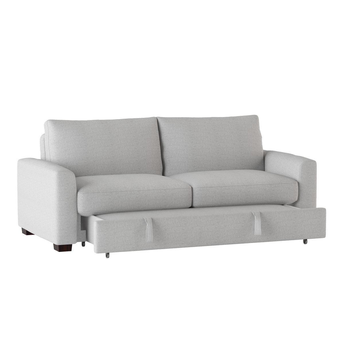 Price Light Gray Convertible Studio Sofa open pull-out bed 3D view