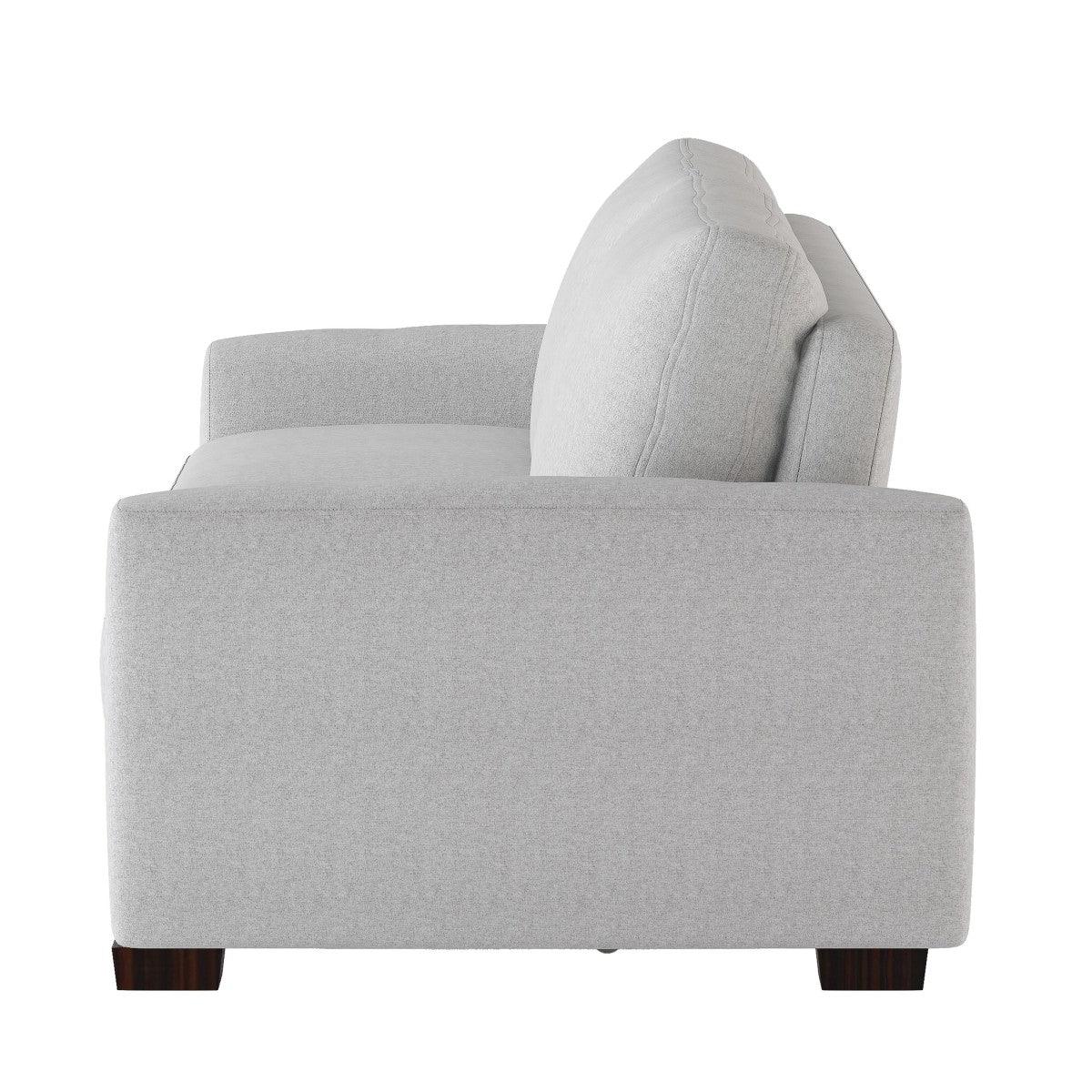 Price Light Gray Convertible Studio Sofa side 3D view
