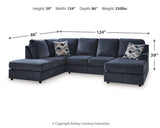 Albar Place Cobalt Chenille 2-Piece Sectional - image 5