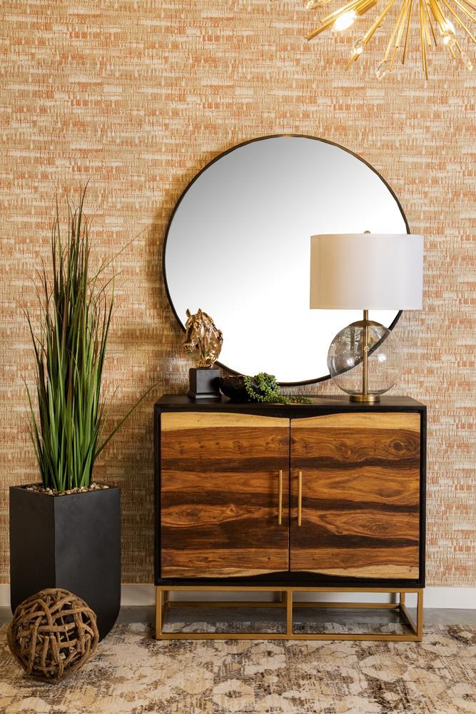 Zara 2-Door Accent Cabinet full view in room setting