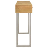 Top view of Draco Console Table showcasing U-shape design
