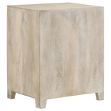 August Accent Cabinet placed in a living room setting