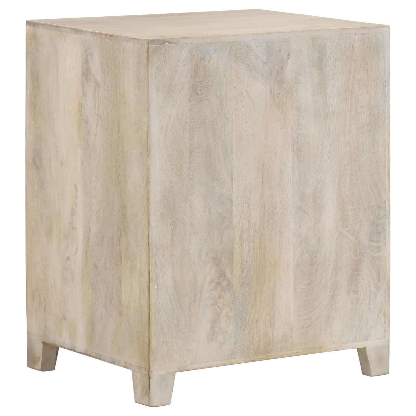August Accent Cabinet placed in a living room setting