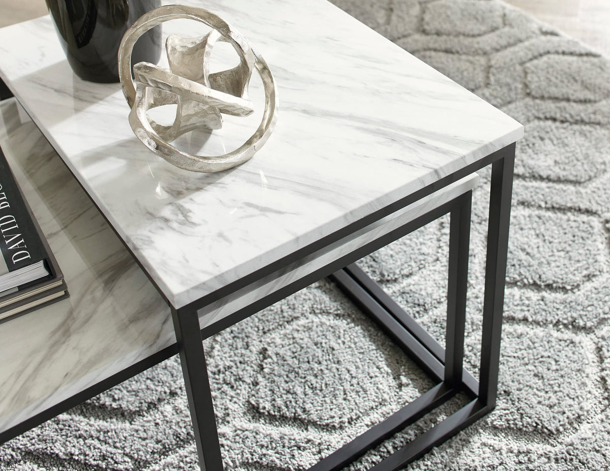 Gray and Black 46-Inch Coffee Table Set — product image 3