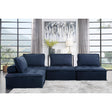 Side seating view of Ulrich Blue Modular Sectional