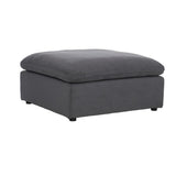 Ulrich gray ottoman with sectional sofa