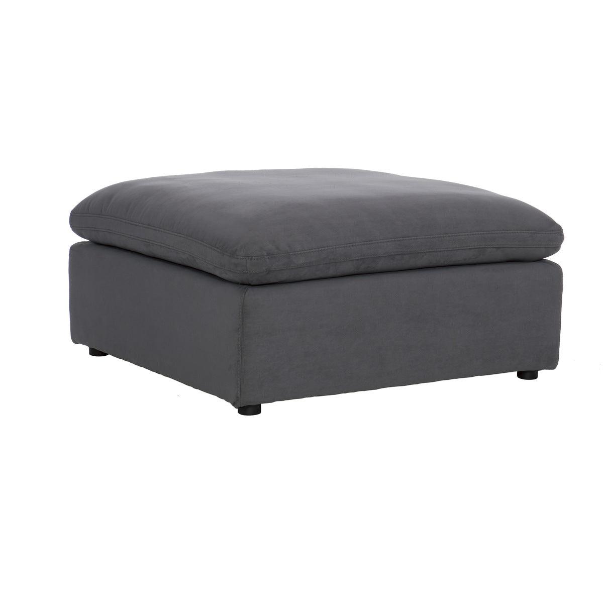 Ulrich gray ottoman with sectional sofa
