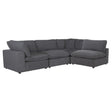 Guthrie Gray 4-Piece Modular Sectional sofa main view angled