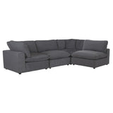 Guthrie Gray 4-Piece Modular Sectional sofa main view angled
