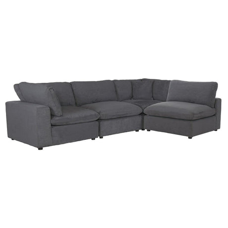 Guthrie Gray 4-Piece Modular Sectional sofa main view angled