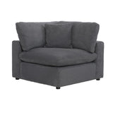 Living room view of Guthrie Gray 5-Piece Modular Sectional Sofa