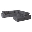 Guthrie Gray 6-Piece Modular Sectional with Ottoman main view