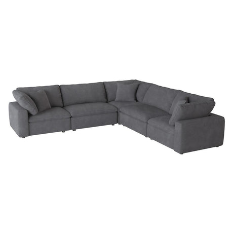 Guthrie Gray 5-Piece Modular Sectional Sofa main front view