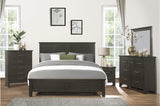 Blaire Farm Charcoal Gray Panel Bed side view