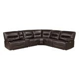 Dyersburg Brown 6-Piece Power Reclining Sectional