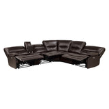 Dyersburg Brown 6-Piece Power Reclining Sectional