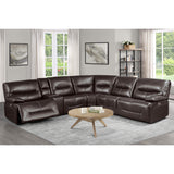 Dyersburg Brown 6-Piece Power Reclining Sectional
