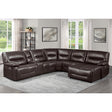Close-up of power reclining seat with USB port on Dyersburg sectional