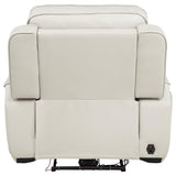 Rojas Dual Power Recliner with Cupholder Storage and LED Lighting Greige — product image 6
