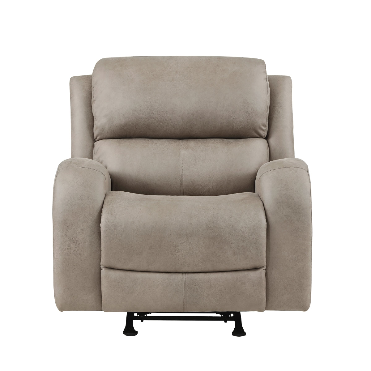 Sal Beige Rocker Recliner Chair front view