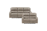 Group view of Pagosa reclining set with sofa, loveseat, and chair