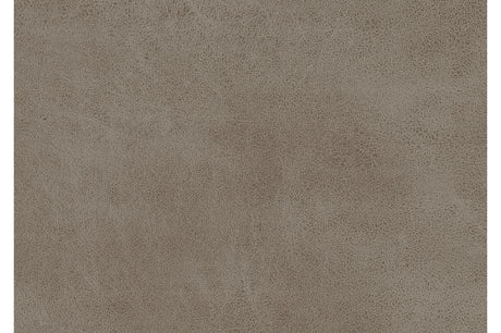 Pagosa brown microfiber reclining sofa viewed from the front