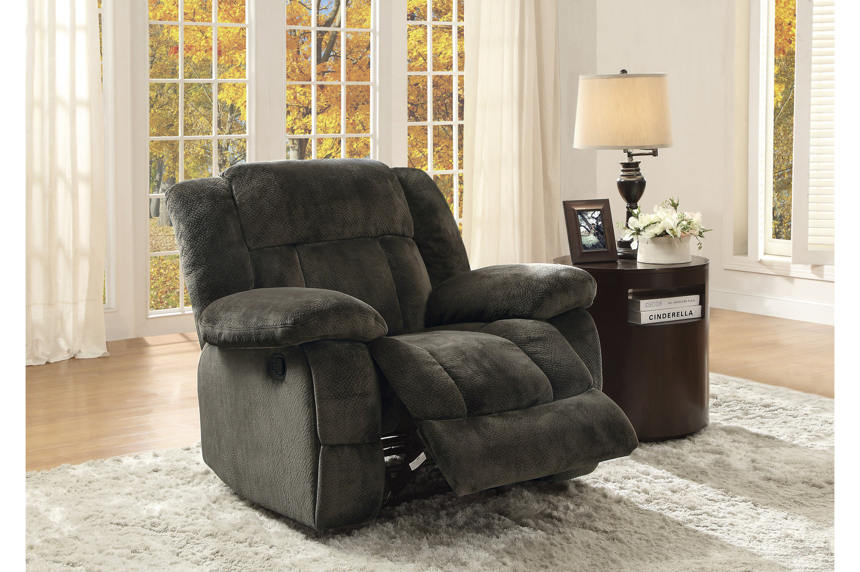 Laurelton Chocolate Upholstered Reclining Set