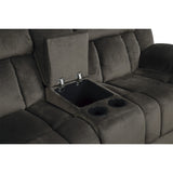Laurelton Chocolate Double Reclining Loveseat