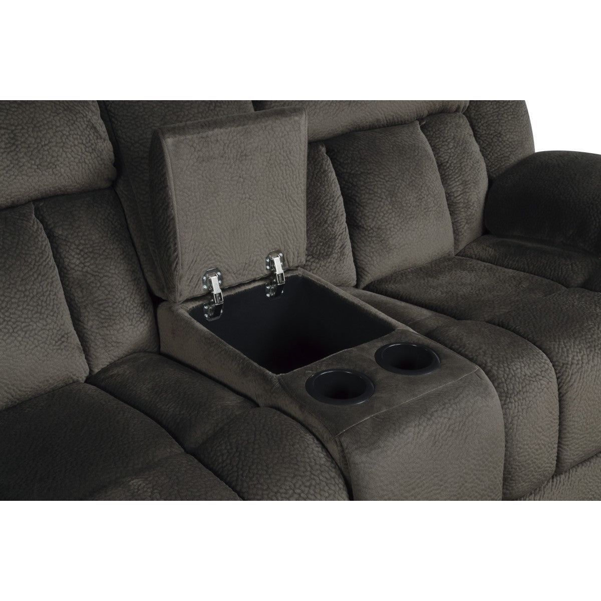 Laurelton Chocolate Double Reclining Loveseat