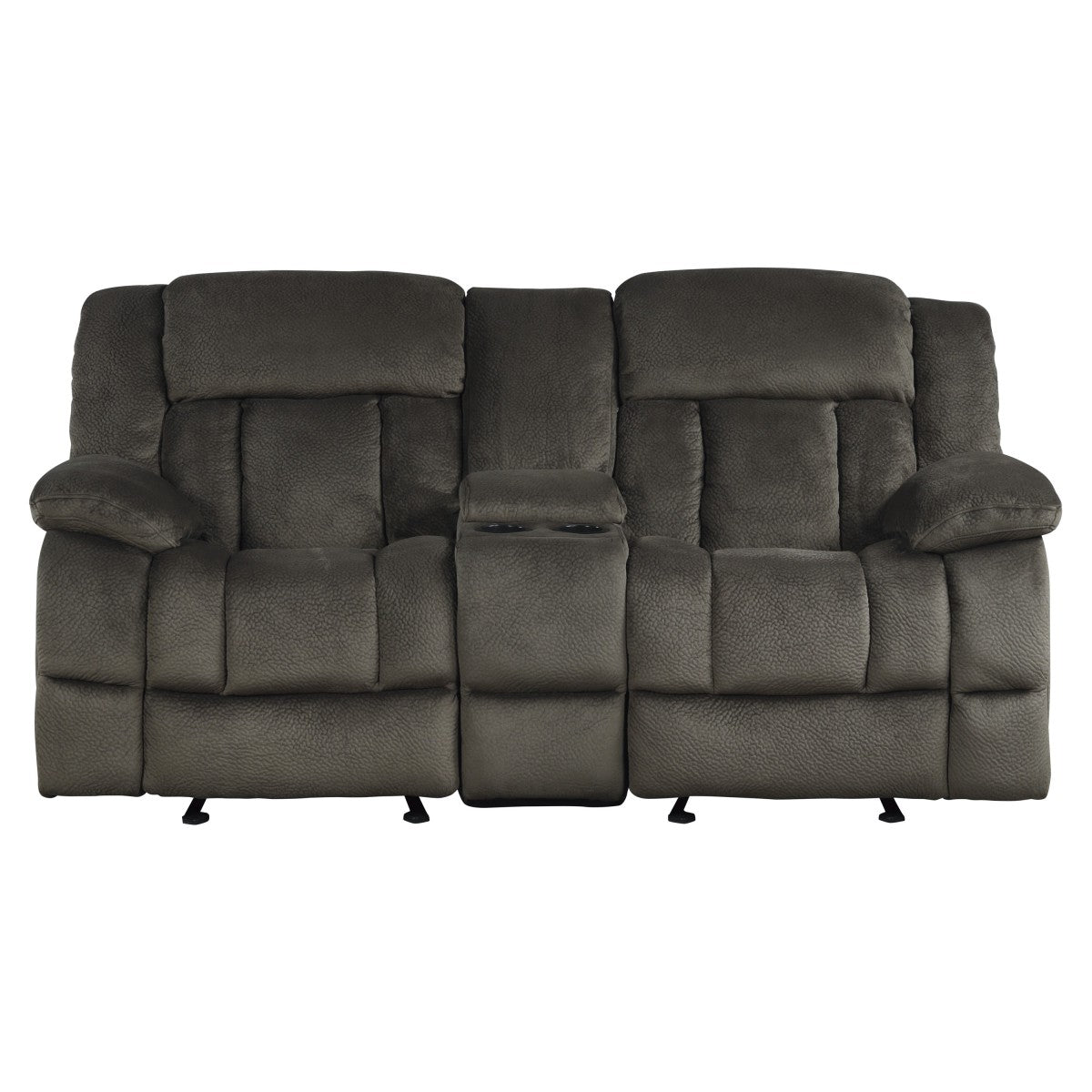 Laurelton Chocolate Double Reclining Loveseat