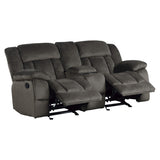 Laurelton Chocolate Double Reclining Loveseat