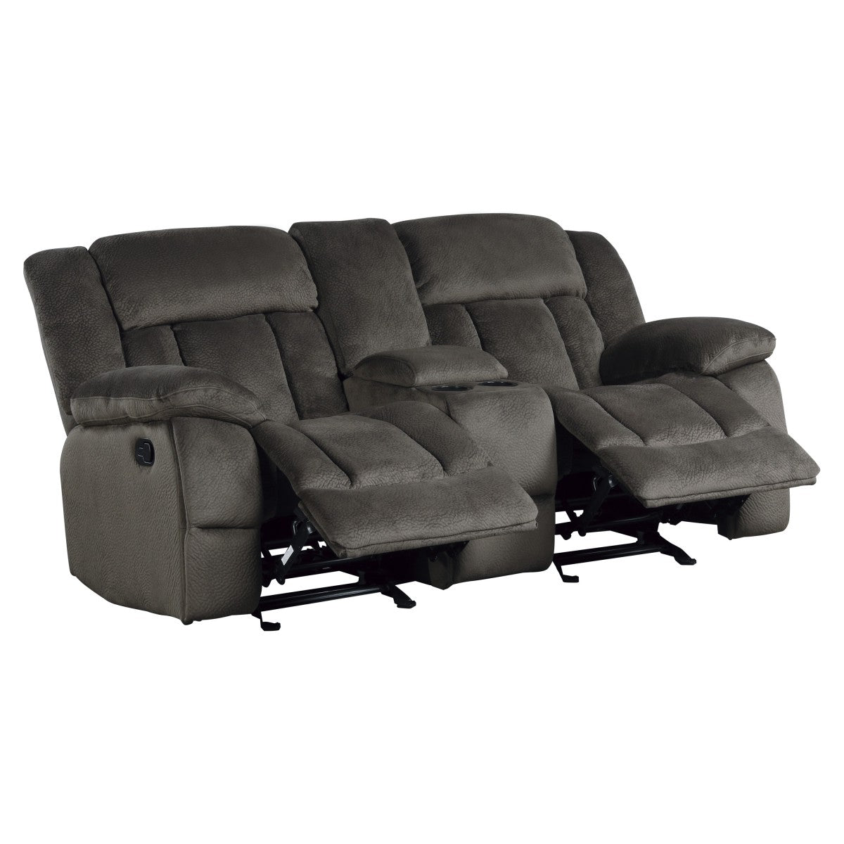 Laurelton Chocolate Double Reclining Loveseat