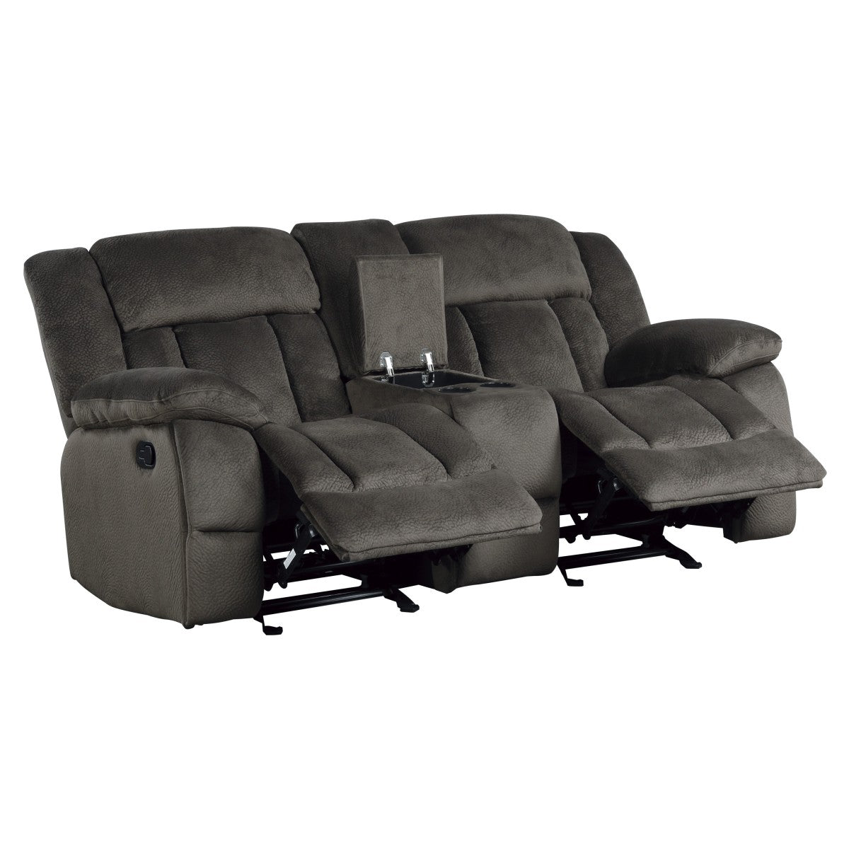 Laurelton Chocolate Double Reclining Loveseat