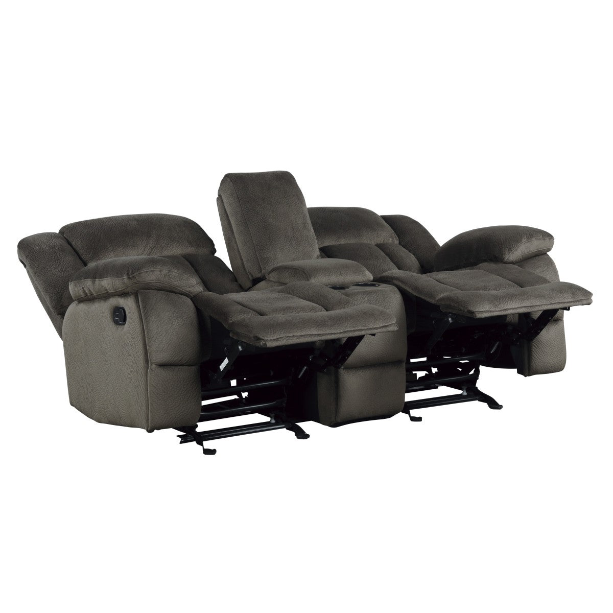 Laurelton Chocolate Double Reclining Loveseat