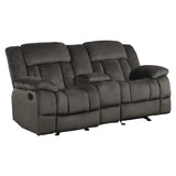 Laurelton Chocolate Double Reclining Loveseat