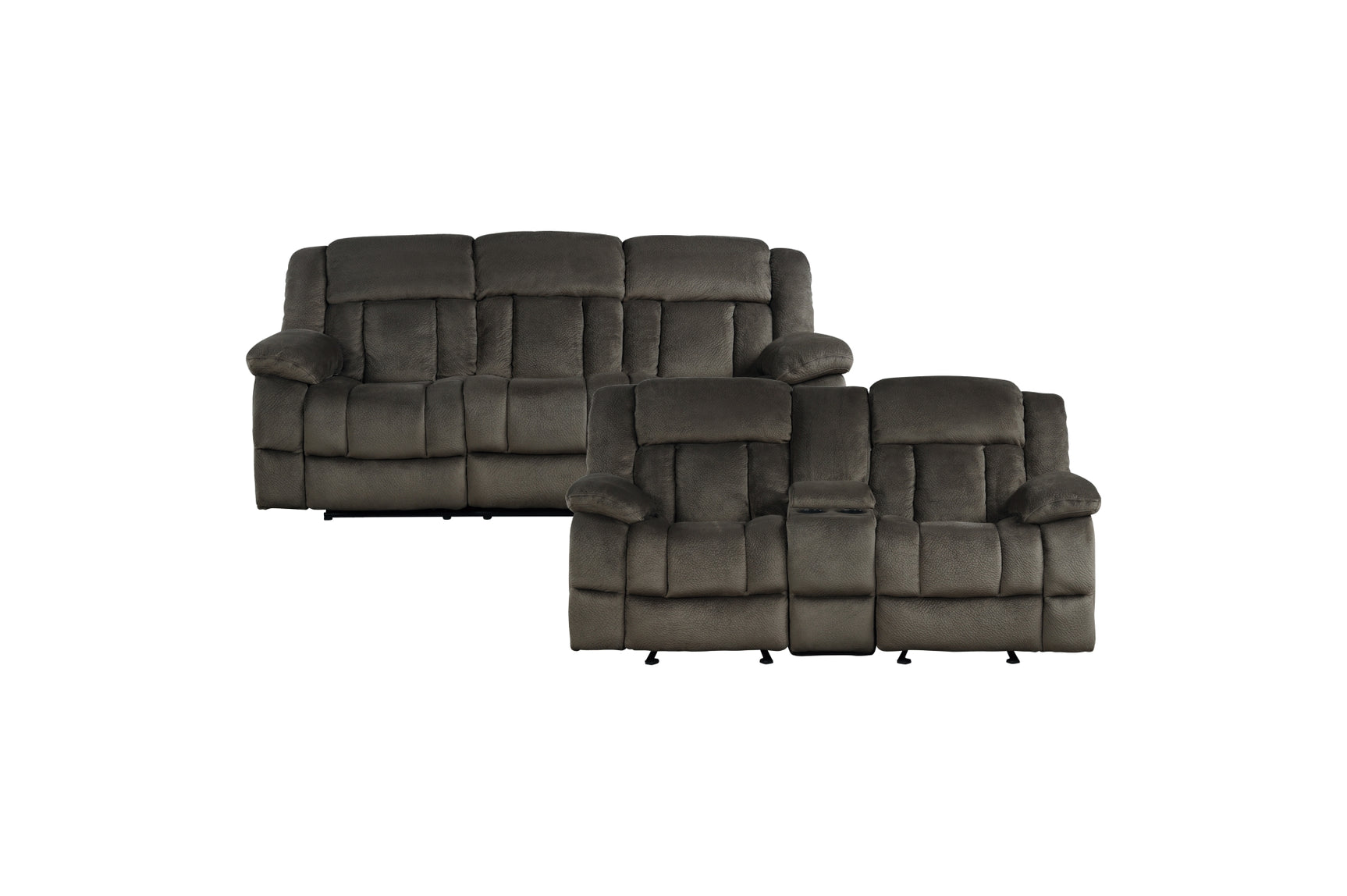 Laurelton Chocolate Upholstered Reclining Set