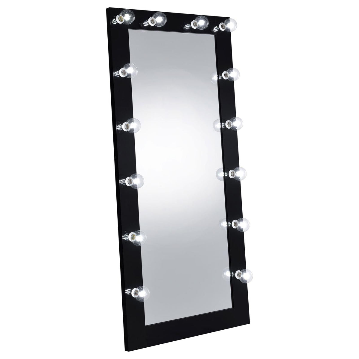 Zayan floor mirror showing LED lighting detail