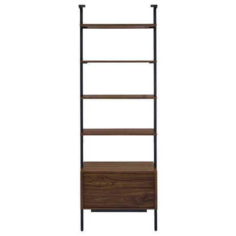 Owens bookshelf set in styled living room setting