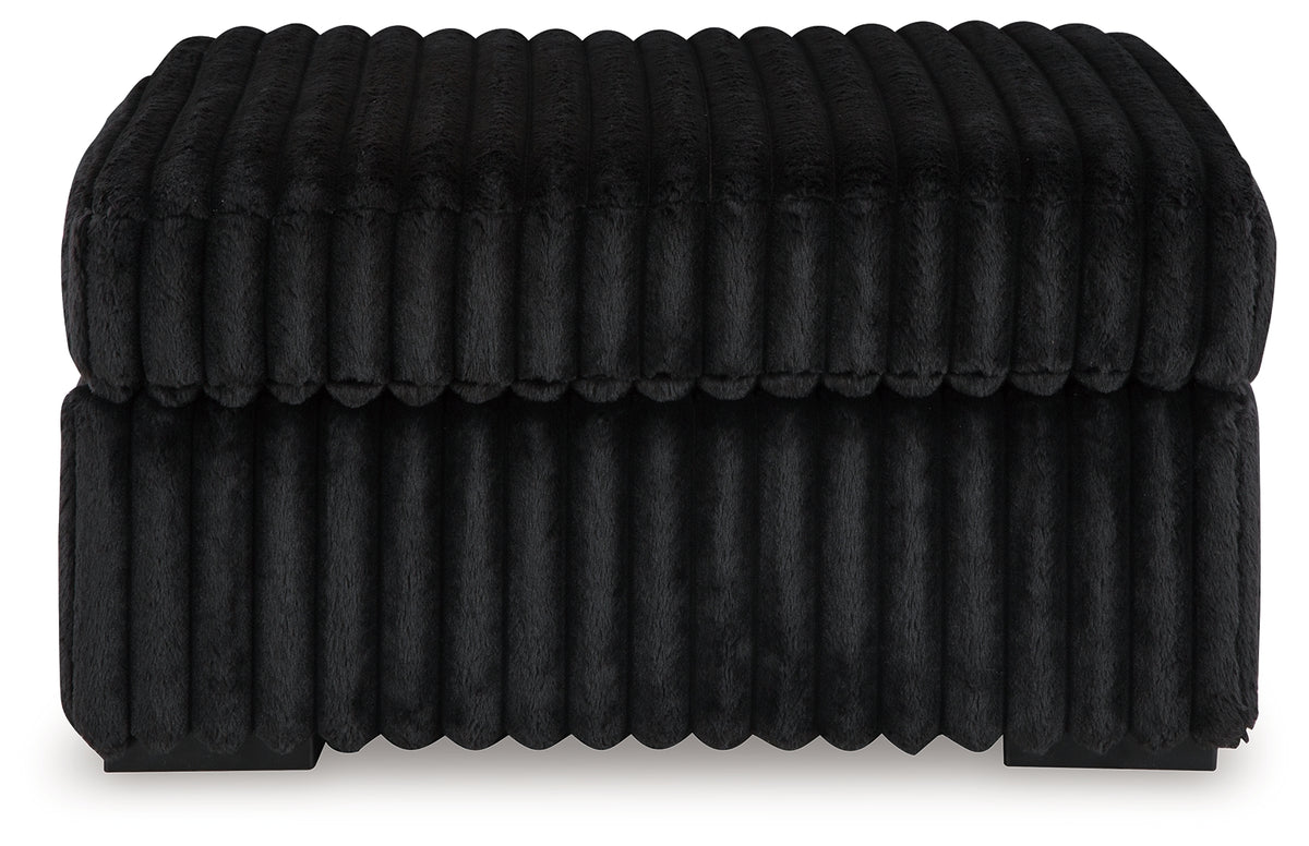 Midnight-Madness Ottoman head-on view