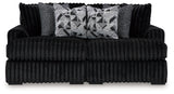 Midnight Madness Onyx Super Chaise sectional sofa side view